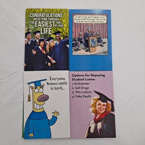 Graduation Greeting Cards 10 Pack 10 different cards with envelopes - Picture 7 of 7